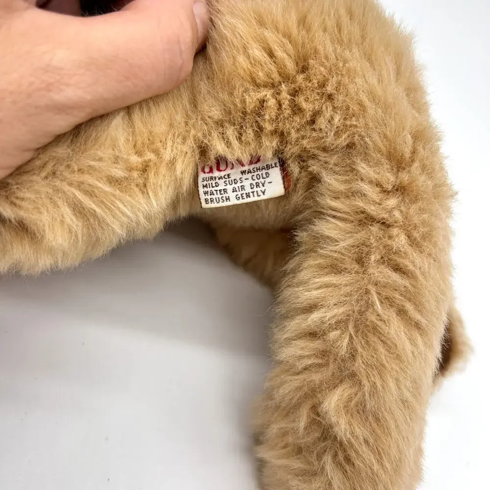 Vintage Gund Muttsy Dog Stuffed Animal Puppy 1985 80's Brown Plush Toy